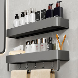 Punch-free Bathroom Storage Rack Bathroom Wall-mounted Storage Rack - HAUSSLYON