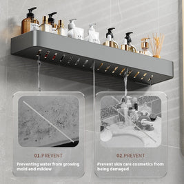 Punch-free Bathroom Storage Rack Bathroom Wall-mounted Storage Rack - HAUSSLYON
