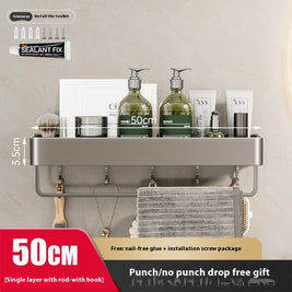Punch-free Bathroom Storage Rack Bathroom Wall-mounted Storage Rack - HAUSSLYON