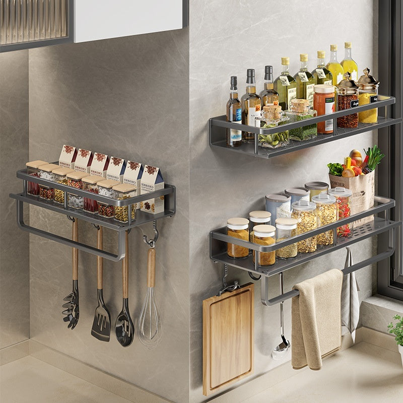 Kitchen Rack Seasoning Multifunctional Wall Mount Storage - HAUSSLYON