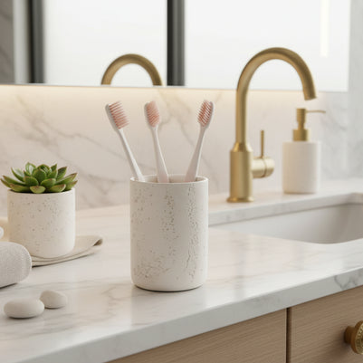 Accessoires de salle de bain VidaXL Valence II, porte-serviettes et porte-papier en acier inoxydable, design moderne pour salle de bain.
