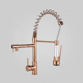 Full Copper Pull-out Kitchen Faucet - HAUSSLYON