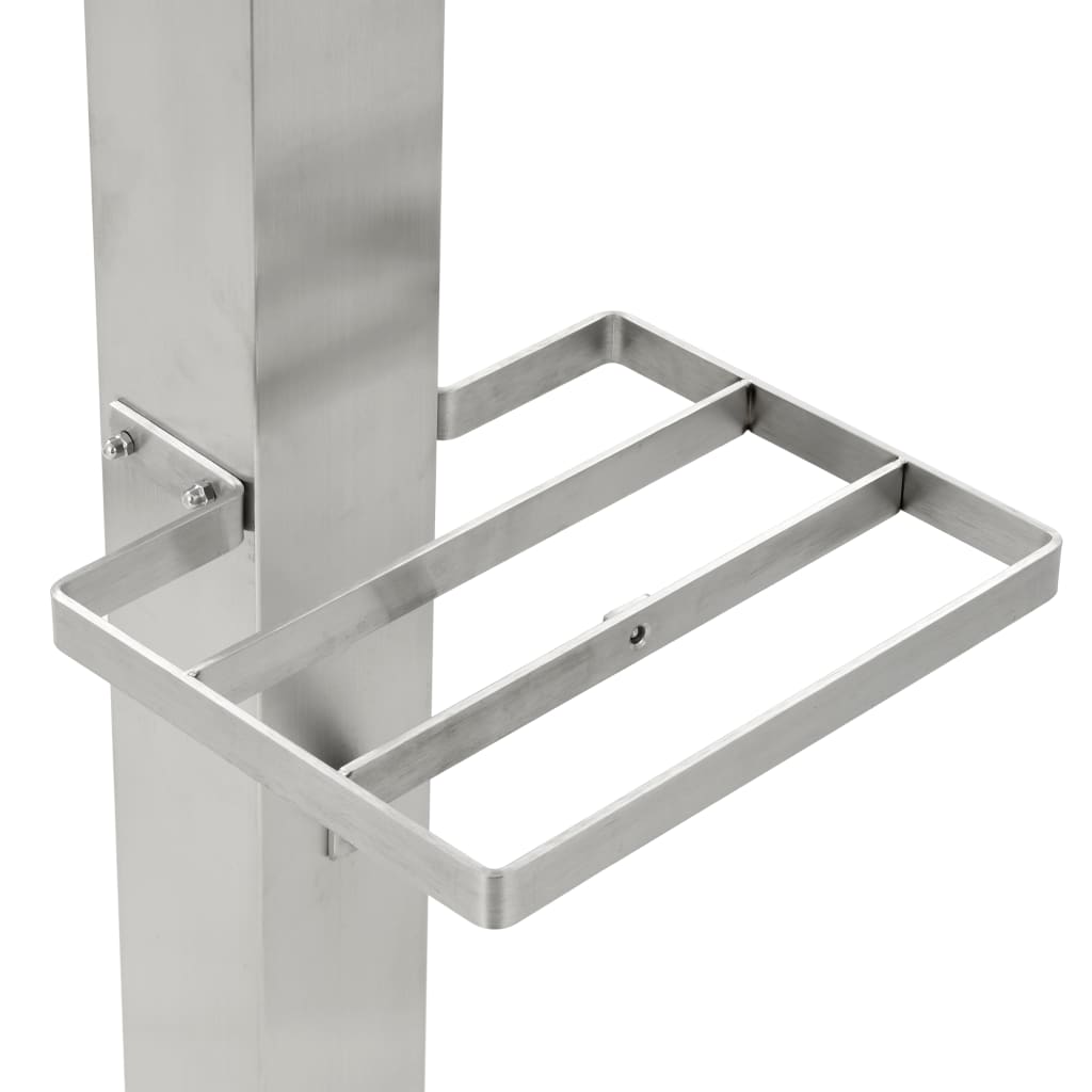 Garden Water Column Stainless Steel Square 95 cm - HAUSSLYON