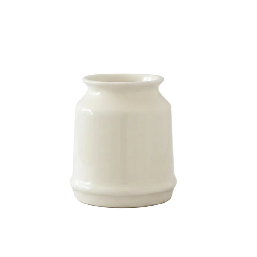 Pot de rangement en céramique VidaXL pour spatules, avec compartiments, design élégant pour cuisine.