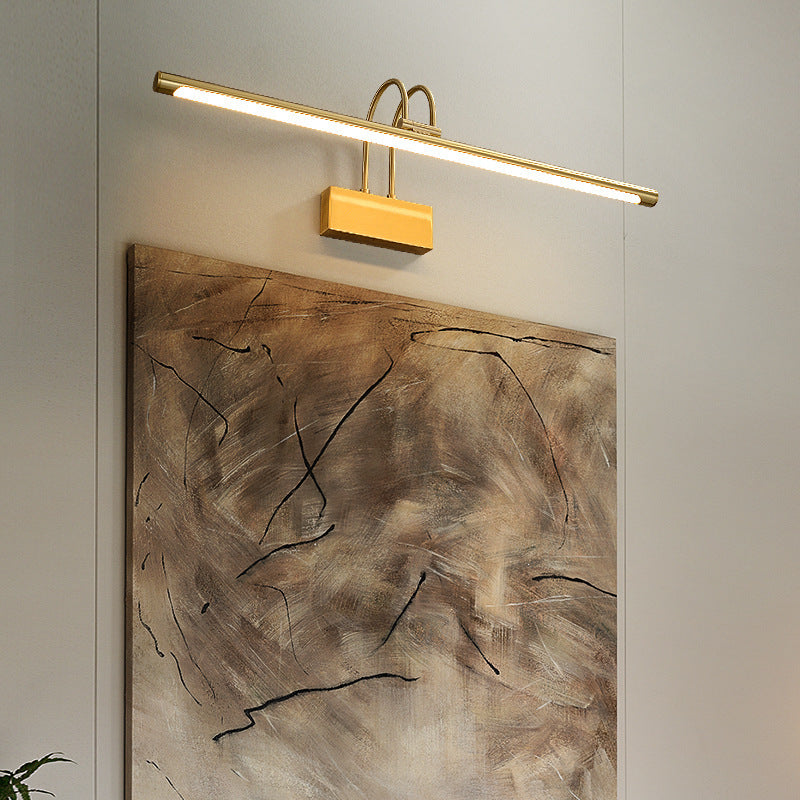 Light Luxury Copper Mirror Front Light Fill Light Living Room - HAUSSLYON