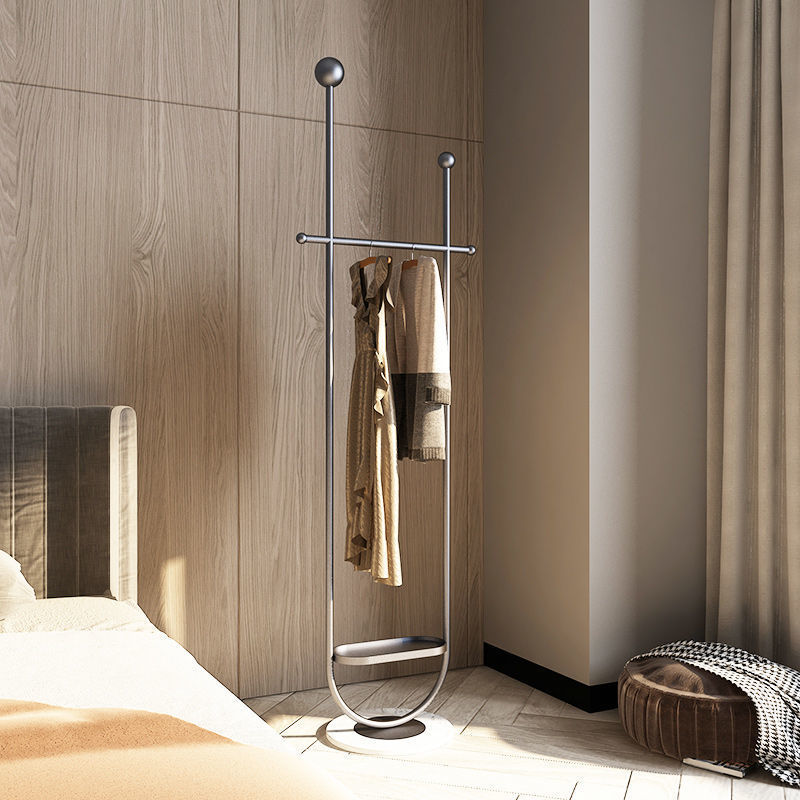 Light Luxury Clothes And Hats Hanger Floor To Floor Iron Art Simple And Modern - HAUSSLYON