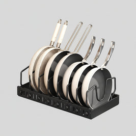 Étagère de rangement réglable pour ustensiles de cuisine VidaXL, avec plusieurs niveaux en métal, installation pratique et moderne.