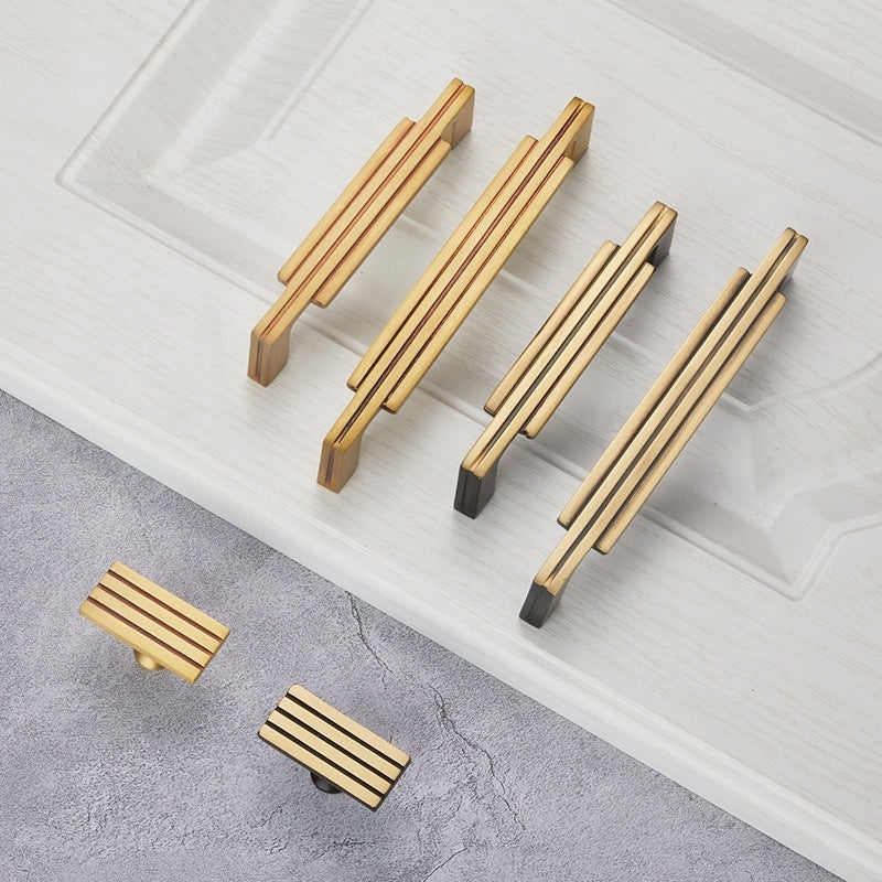 Furniture Wardrobe Drawer Cabinet Brass Handle - HAUSSLYON