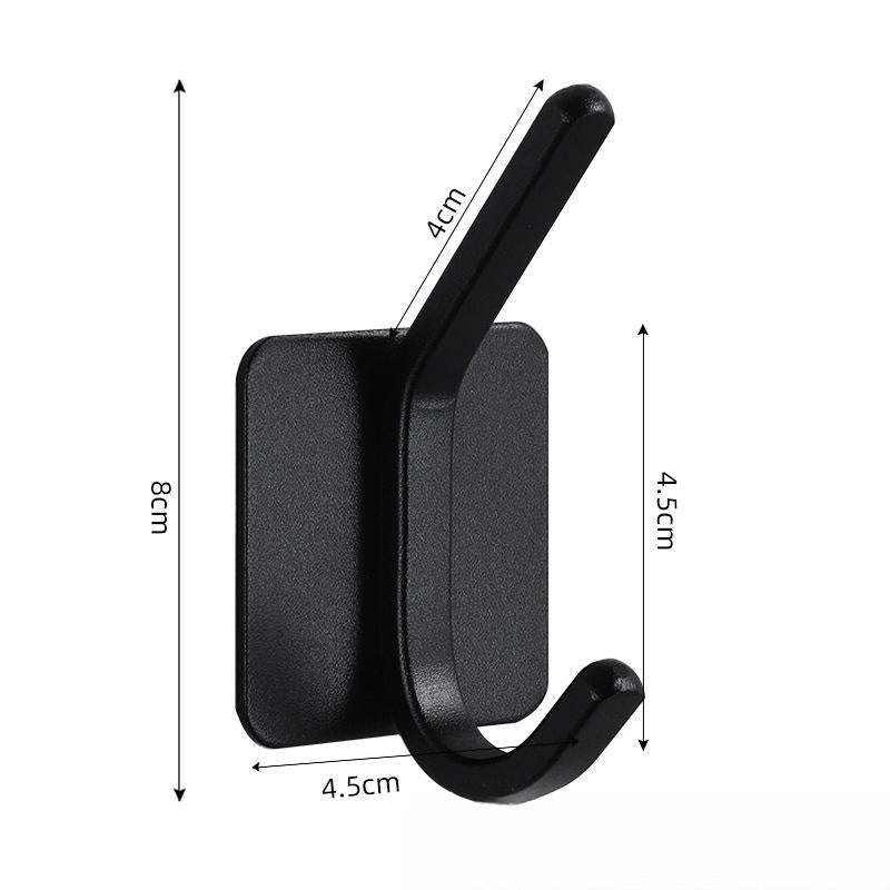 Nail-free Stainless Steel Single Hook Alumimum Hook Towel Self-adhesive Hook Single Hook - HAUSSLYON