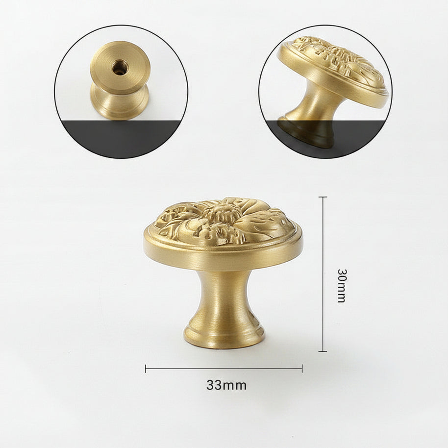 Boutons VidaXL Fleury II, petits boutons décoratifs en plastique blanc pour meubles ou vêtements.