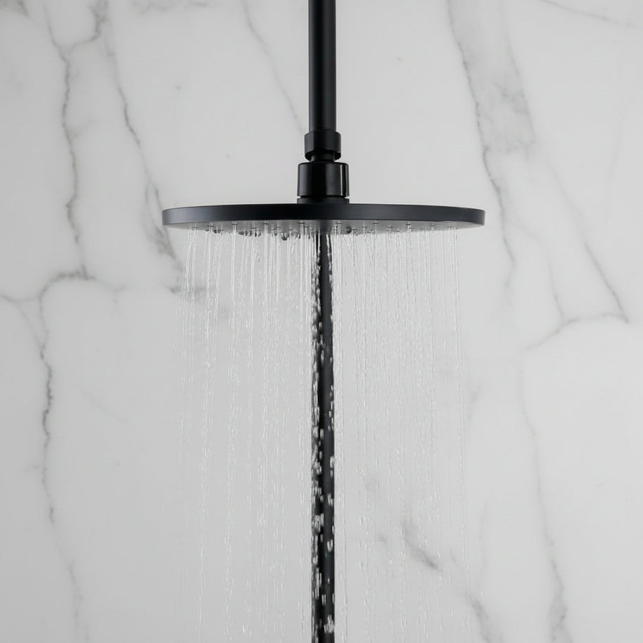 Robinet de douche Hauslyon Lanoraie en finition chromée, avec poignée moderne et sortie pour douchette.