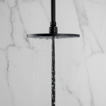 Robinet de douche Hauslyon Lanoraie en finition chromée, avec poignée moderne et sortie pour douchette.