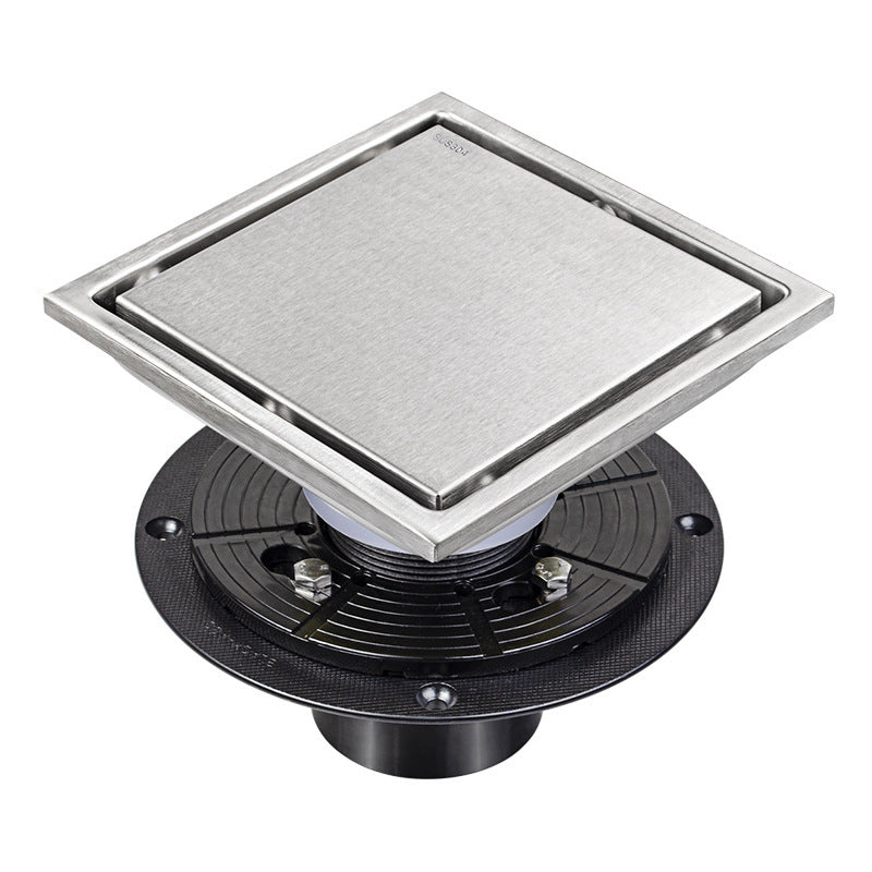304 Stainless Steel Floor Drain Invisible Bathroom Bathroom Deodorant Yama American Floor Drain - HAUSSLYON