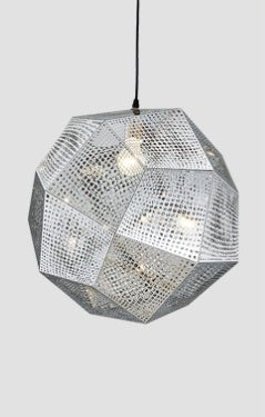 Pendant Modern Simple Grid Light Shadow Polyhedral Ball - HAUSSLYON