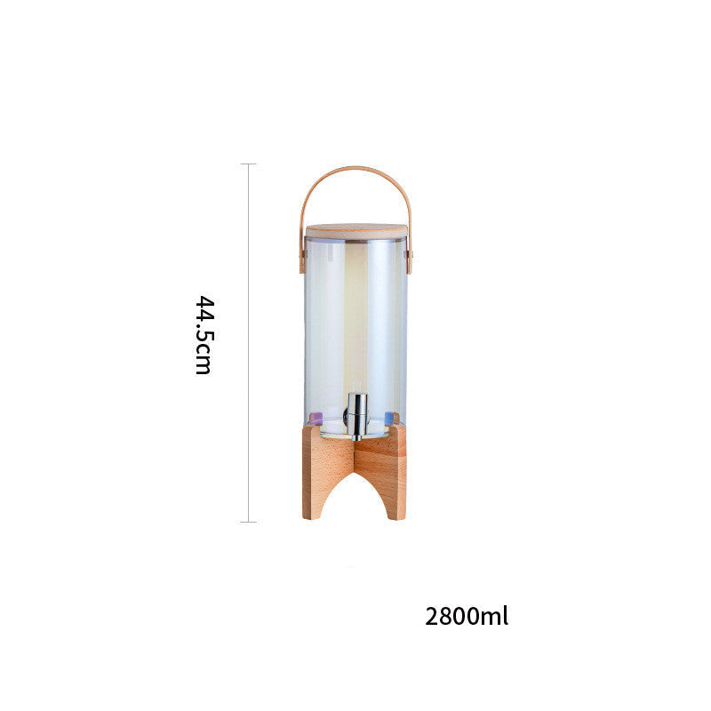 Distributeur de boisson en bois wenge de la marque PREMIUM GOODS, avec un design élégant et un espace pour plusieurs bouteilles.