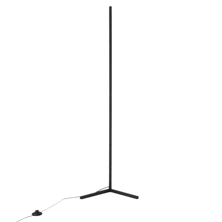 Lampadaire Berlin blanc avec éclairage chaud, design moderne, lampe de salon VidaXL visible dans l'image.