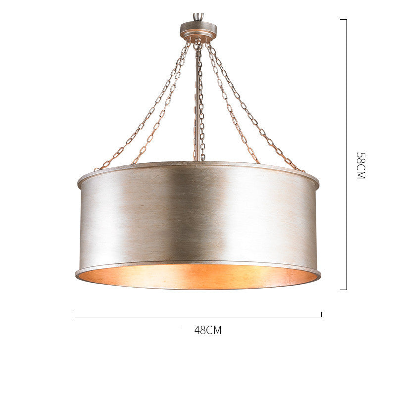 Lustre FES jaune de VidaXL, design suspendu, 48x58cm, élégant éclairage intérieur avec abat-jour en métal.