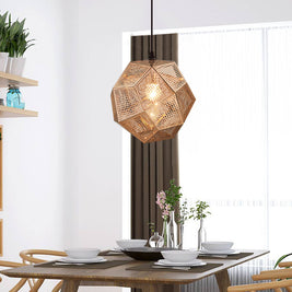 Pendant Modern Simple Grid Light Shadow Polyhedral Ball - HAUSSLYON