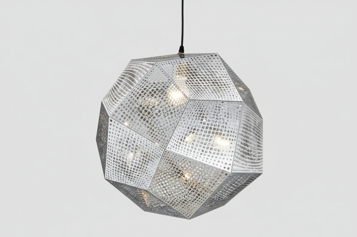 Pendant Modern Simple Grid Light Shadow Polyhedral Ball - HAUSSLYON