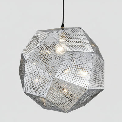 Pendant Modern Simple Grid Light Shadow Polyhedral Ball - HAUSSLYON