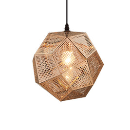 Pendant Modern Simple Grid Light Shadow Polyhedral Ball - HAUSSLYON