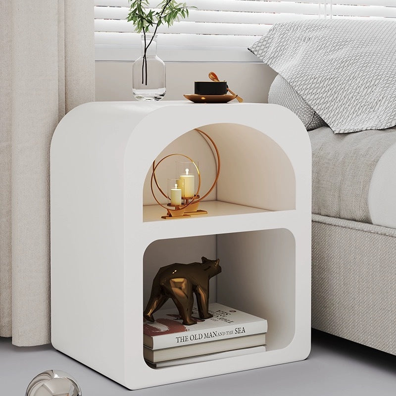 Meuble de rangement alcôve blanc crème VidaXL, 40x32x48cm, avec compartiments pour organiser et optimiser l'espace intérieur.