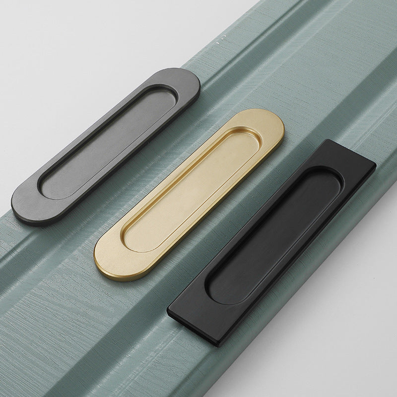 Poignée de porte Mirabel noire rectangulaire de VidaXL, design moderne pour porte intérieure.
