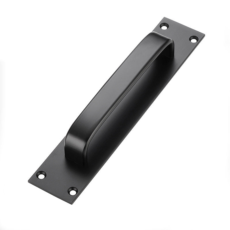 Poignée de porte Vareennes noire à visser, design simple et élégant, fabriquée par VidaXL.