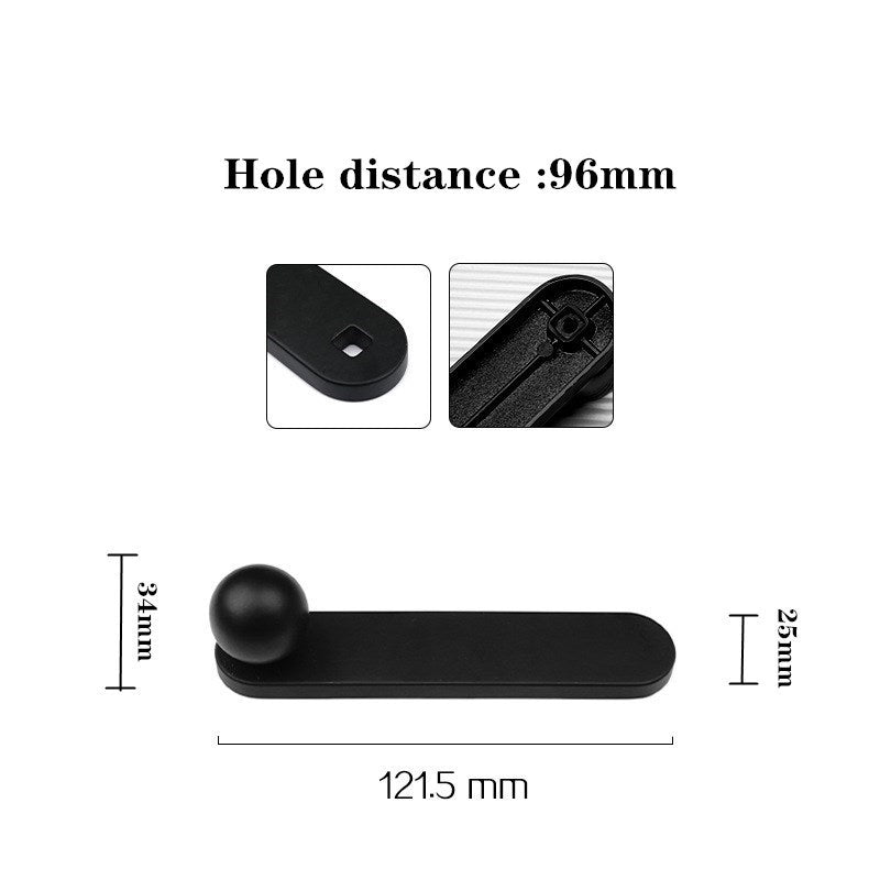 Poignées et boutons Berlin noirs de VidaXL, design moderne et élégant pour meubles et portes.