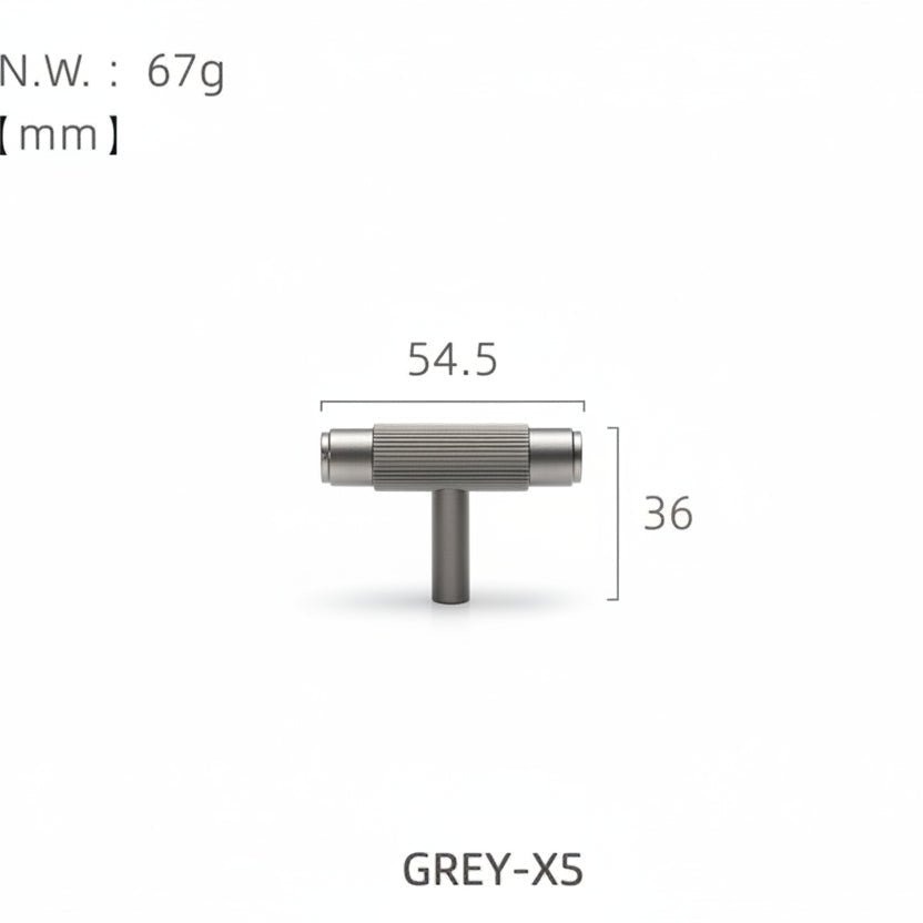 Poignées et boutons Harlem VidaXL en gris, boutons décoratifs pour meubles, design moderne et élégant.
