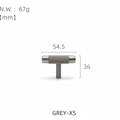 Poignées et boutons Harlem VidaXL en gris, boutons décoratifs pour meubles, design moderne et élégant.