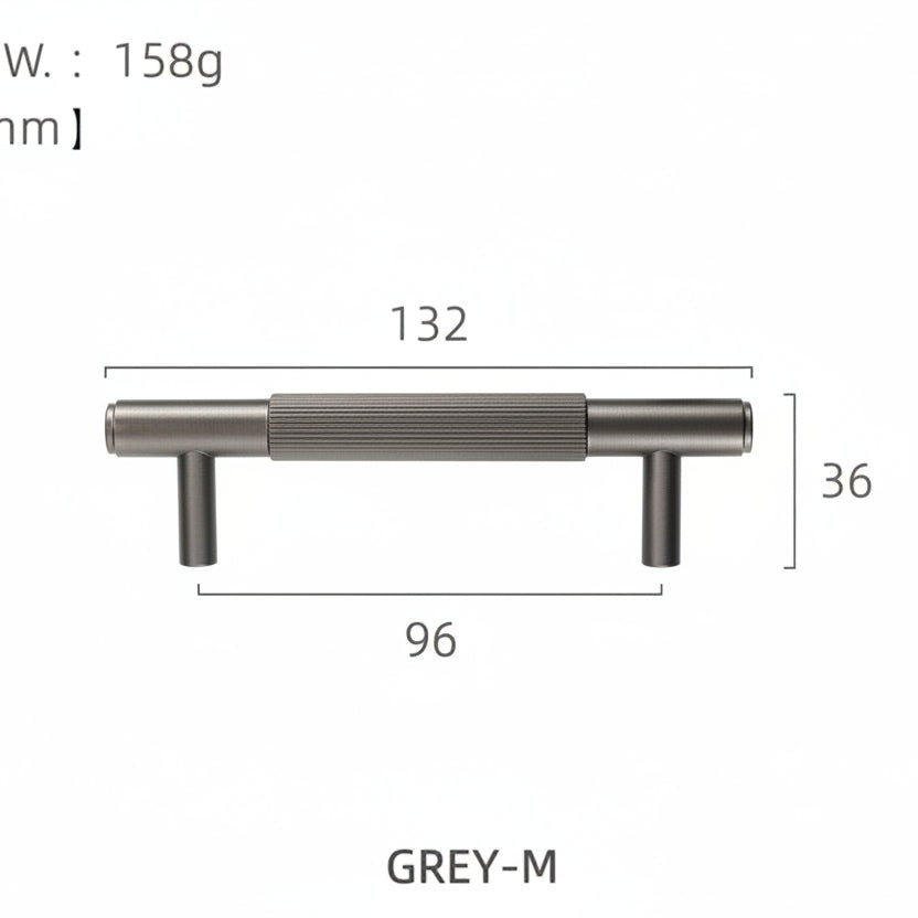 Poignées et boutons Harlem gris de la marque VidaXL, avec boutons ronds en métal pour meubles ou décoration intérieure.