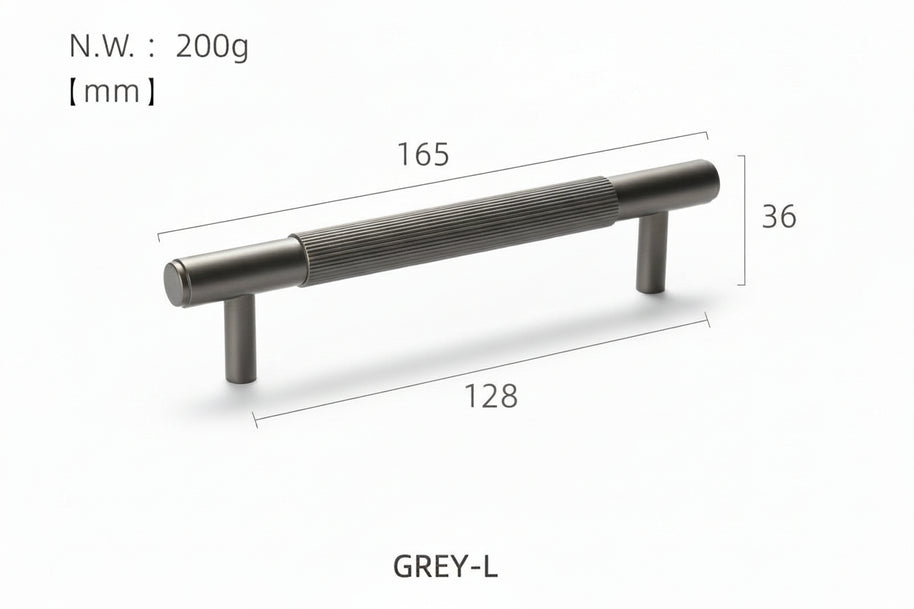 Poignées et boutons Harlem gris de la marque VidaXL, design moderne pour meubles et décoration intérieure.