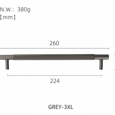 Poignées et boutons Harlem VidaXL en gris, avec boutons ronds, pour meubles ou décoration intérieure.