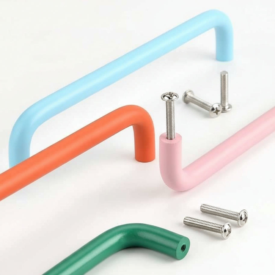 Poignées et boutons VidaXL Onolulu orange, diamètre 96 mm, design moderne pour meubles d'intérieur.