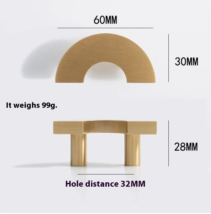 Natural Crystal Furniture Drawer Circular Small Handle - HAUSSLYON