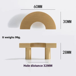 Natural Crystal Furniture Drawer Circular Small Handle - HAUSSLYON