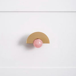 Natural Crystal Furniture Drawer Circular Small Handle - HAUSSLYON