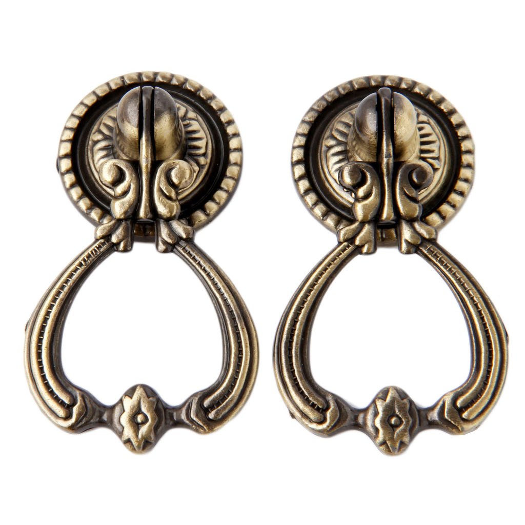 Popular zinc alloy antique cabinet door drawer handle - HAUSSLYON