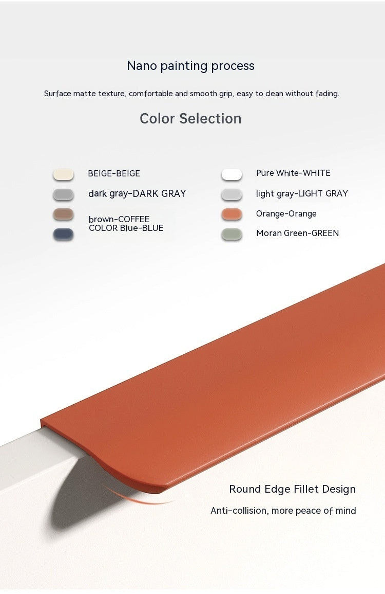 Poignées Vermont orange de VidaXL, style moderne, longueur 96 mm, en métal solide pour meubles et portes.