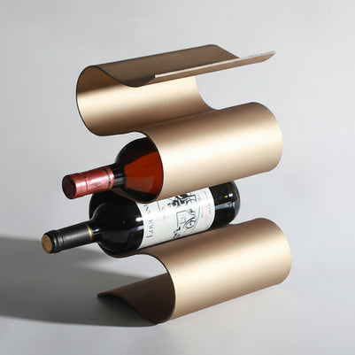 Wine Rack Storage Decoration Decoration Soft Decoration Model Room Bar Counter Wrought Iron Wine Rack Decoration - HAUSSLYON