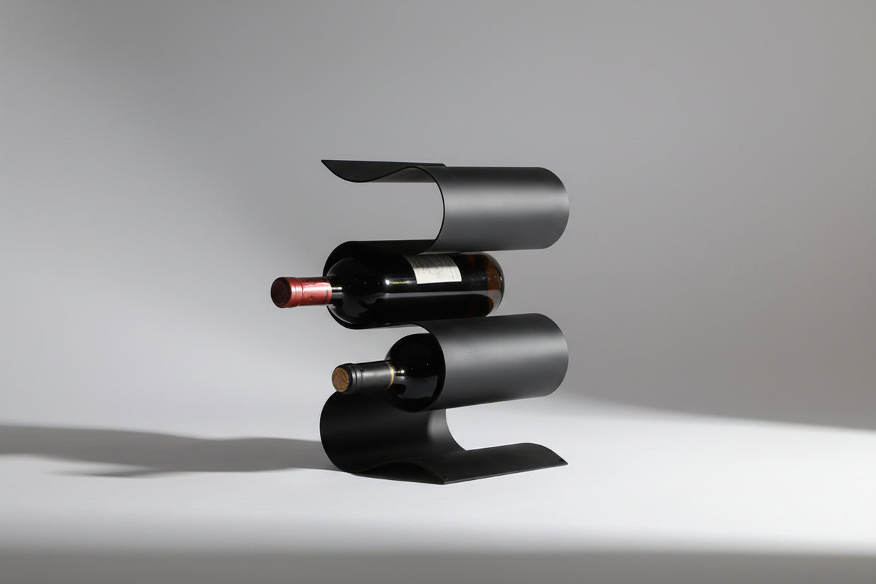 Wine Rack Storage Decoration Decoration Soft Decoration Model Room Bar Counter Wrought Iron Wine Rack Decoration - HAUSSLYON