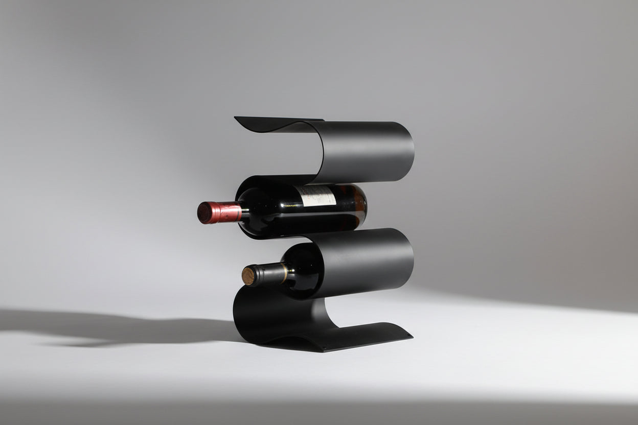 Wine Rack Storage Decoration Decoration Soft Decoration Model Room Bar Counter Wrought Iron Wine Rack Decoration - HAUSSLYON