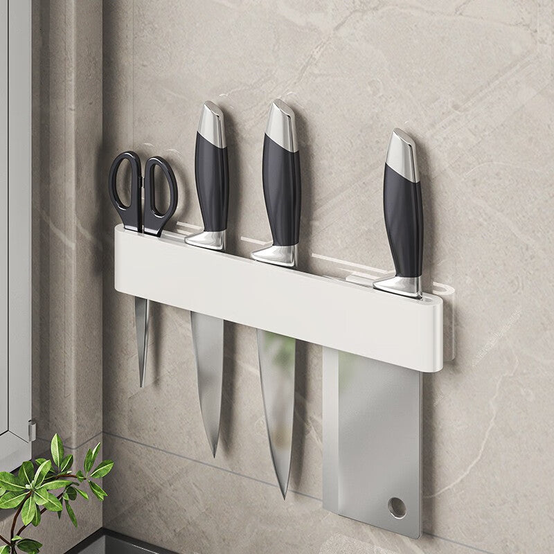 Porte-couteaux VidaXL Sapporo gris, design moderne, rangement pour couteaux, longueur de 20 cm, en bois ou matériau similaire.