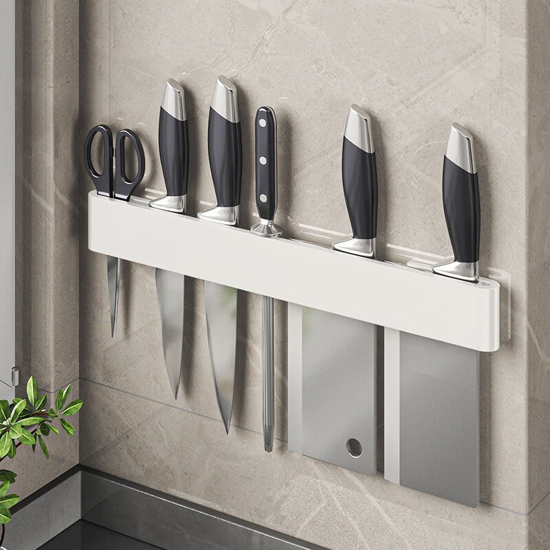 Porte-couteaux Sapporo VidaXL gris de 20 cm pour organiser les couteaux dans la cuisine.
