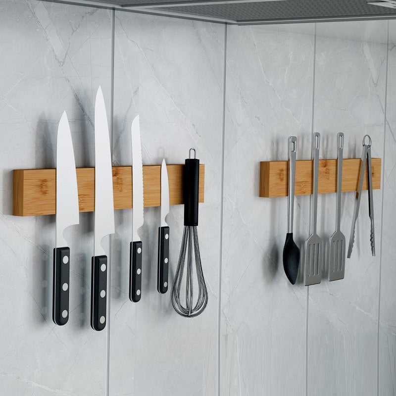 Porte-couteaux Sardina en bois de VidaXL pour ranger et organiser vos couteaux dans la cuisine, design élégant naturel.