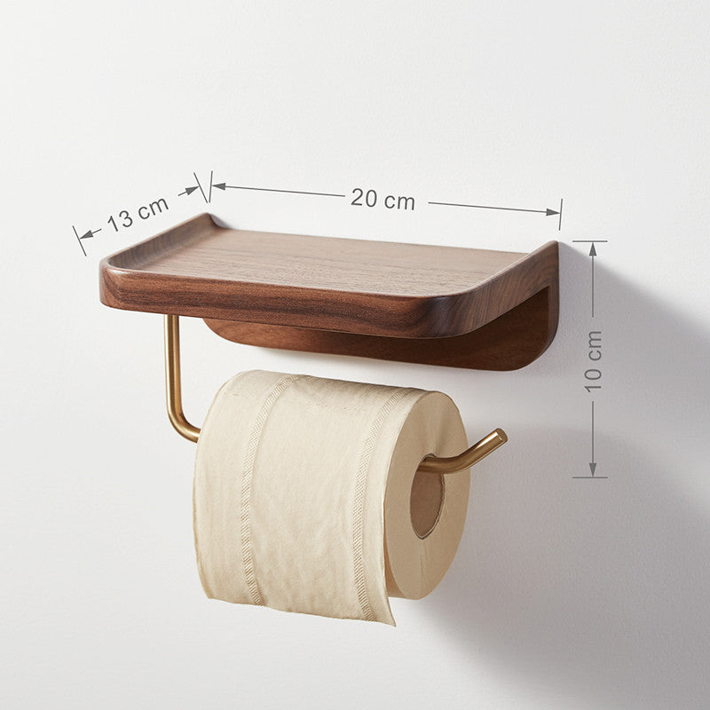 Porte-papier toilette VidaXL en bois coloré, design élégant et pratique pour salle de bain.