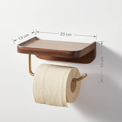 Porte-papier toilette VidaXL en bois coloré, design élégant et pratique pour salle de bain.