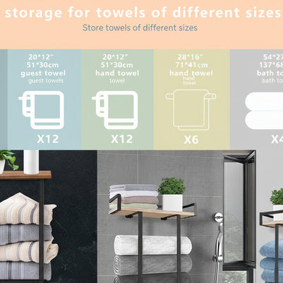 Hanging Bathroom Metal Towel Rack - HAUSSLYON