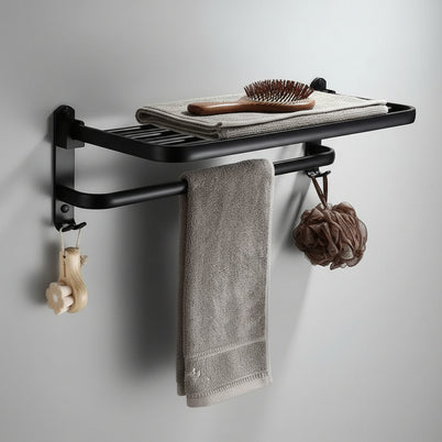 Support à serviettes BUEA de VidaXL, en métal, avec une finition élégante, pour salle de bains ou cuisine.